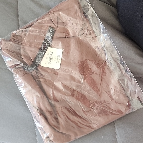 NWT Anthropologie Seamless 1 shoulder bodysuit thong size L / XL in Brown - Picture 8 of 8